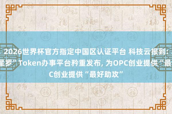 2026世界杯官方指定中国区认证平台 科技云报到: “联通星罗”Token办事平台矜重发布， 为OPC创业提供“最好助攻”
