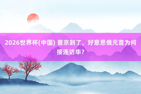 2026世界杯(中国) 普京到了，好意思俄元首为何接连访华？