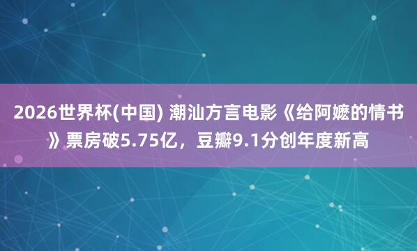 2026世界杯(中国) 潮汕方言电影《给阿嬷的情书》票房破5.75亿，豆瓣9.1分创年度新高