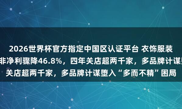 2026世界杯官方指定中国区认证平台 衣饰服装年报|太平鸟折翼：扣非净利骤降46.8%，四年关店超两千家，多品牌计谋堕入“多而不精”困局