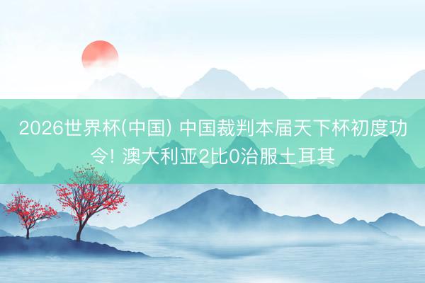 2026世界杯(中国) 中国裁判本届天下杯初度功令! 澳大利亚2比0治服土耳其